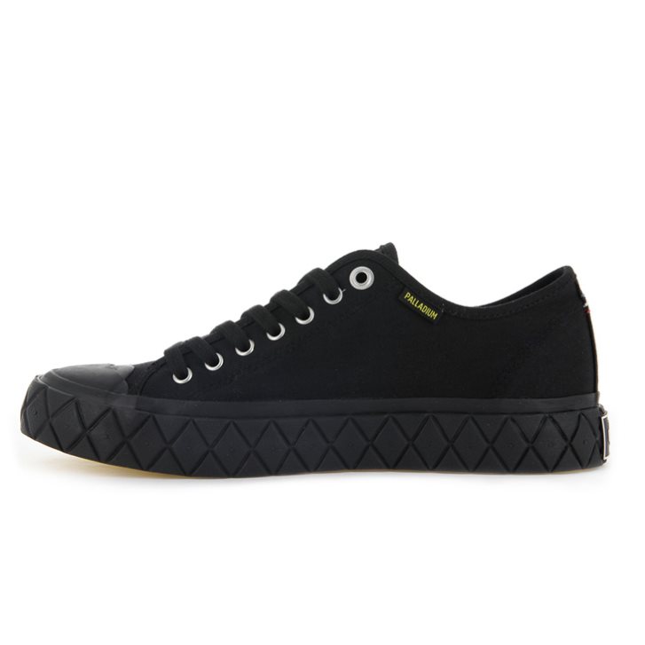 Baskets Palladium Palla Ace Tela Low Tops Homme Noir | FR LVU076E